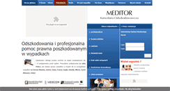 Desktop Screenshot of meditor-odszkodowania.pl